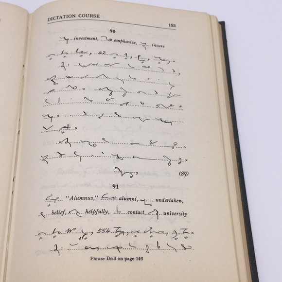 Vintage Pitman Shorthand Dictation Course Textbook Hardcover - Picture 9 of 11